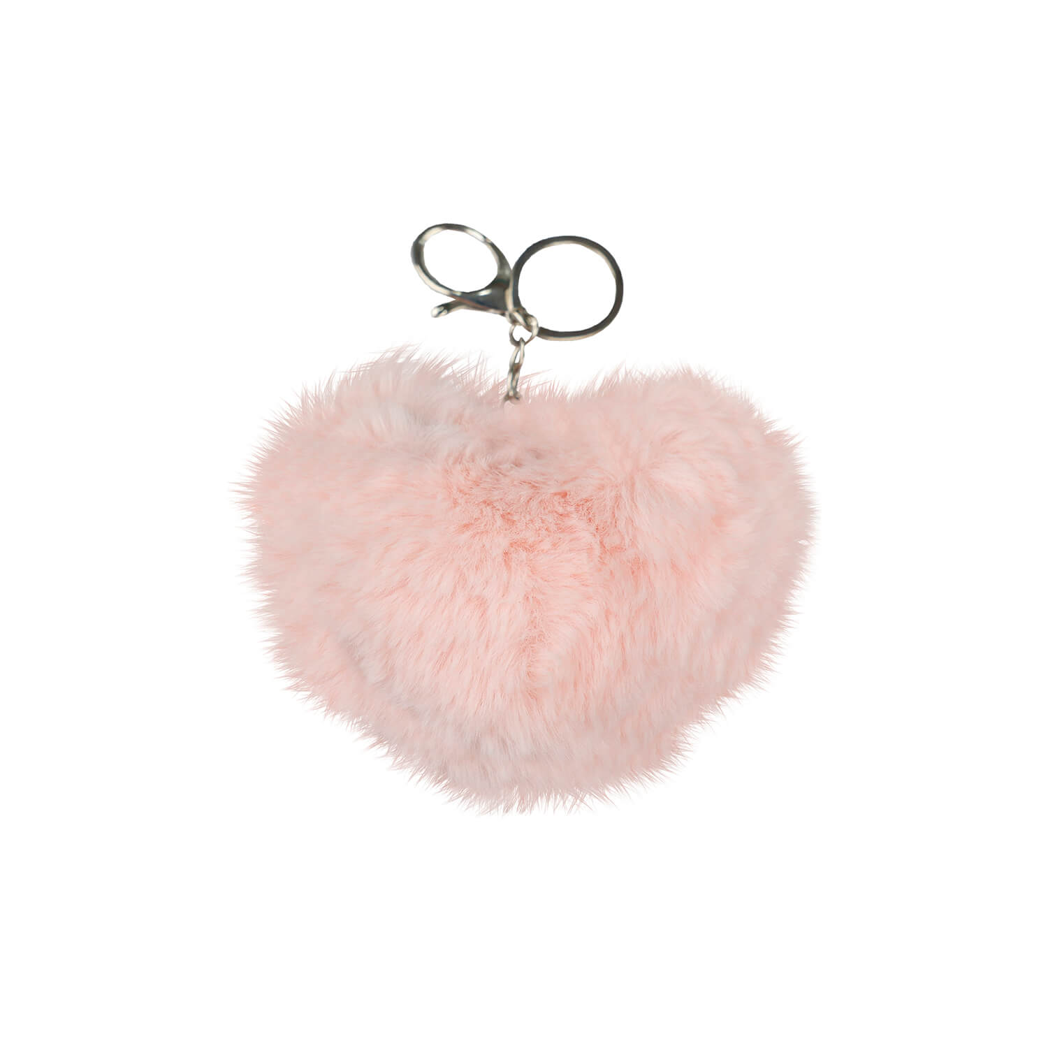 Privezak za ključeve Light Pink Heart Fluffy