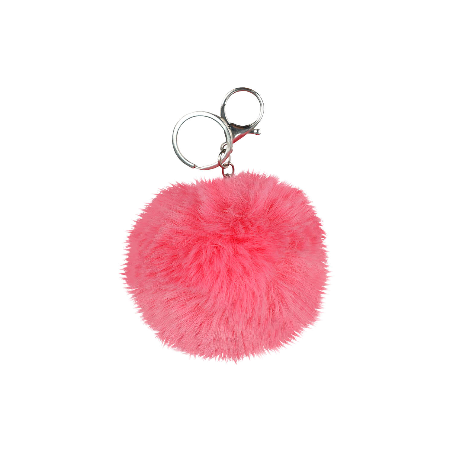 Privezak za ključeve Pink Ball Fluffy